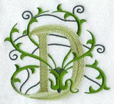 Vines Letter D - 5 inch