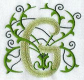 Vines Letter G - 5 inch