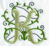 Vines Letter K - 5 inch