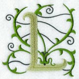 Vines Letter L - 5 inch