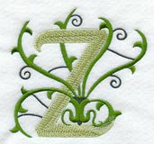 Vines Letter Z - 5 inch