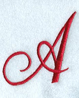 Monogram Script Letter A - 4 Inch