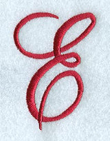 Monogram Script Letter E - 4 Inch