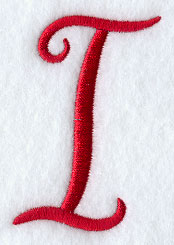 Monogram Script Letter I - 4 Inch