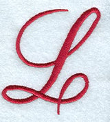 Monogram Script Letter L - 4 Inch