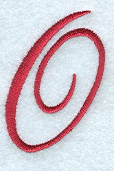 Monogram Script Letter O - 4 Inch