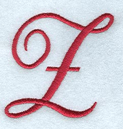 Monogram Script Letter Z - 4 Inch