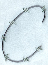 Barbed Wire Letter C - 5 inch