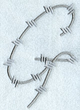 Barbed Wire Letter G - 5 inch