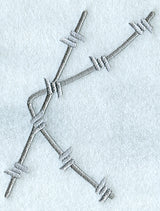 Barbed Wire Letter K - 5 inch