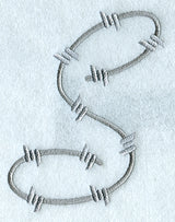 Barbed Wire Letter S - 5 inch