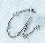 Barbed Wire Lower Case Letter a - 5 inch