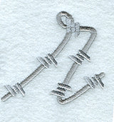 Barbed Wire Lower Case Letter r - 5 inch
