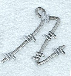 Barbed Wire Lower Case Letter r - 5 inch