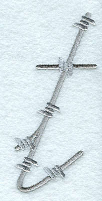 Barbed Wire Lower Case Letter t - 5 inch