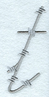 Barbed Wire Lower Case Letter t - 5 inch