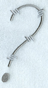 Barbed Wire Punctuation ? - 5 inch