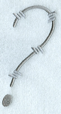 Barbed Wire Punctuation ? - 5 inch