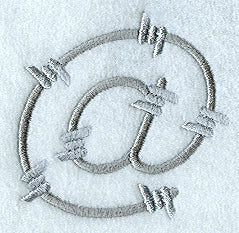 Barbed Wire Punctuation @ - 5 inch