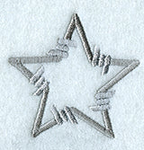 Barbed Wire Punctuation Star - 5 inch