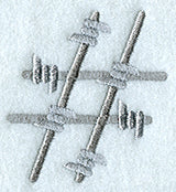 Barbed Wire Punctuation # - 5 inch