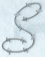 Barbed Wire Letter S - 5 inch
