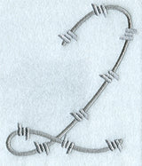 Barbed Wire Number 2 - 5 inch – Embroidery Library