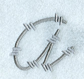 Barbed Wire Lower Case Letter a - 5 inch