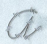 Barbed Wire Lower Case Letter a - 5 inch