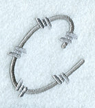 Barbed Wire Lower Case Letter c - 5 inch