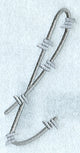 Barbed Wire Lower Case Letter l - 5 inch