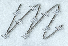 Barbed Wire Lower Case Letter m - 5 inch