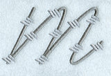 Barbed Wire Lower Case Letter m - 5 inch