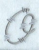 Barbed Wire Lower Case Letter o - 5 inch
