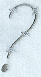 Barbed Wire Punctuation ? - 5 inch