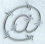 Barbed Wire Punctuation @ - 5 inch