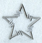 Barbed Wire Punctuation Star - 5 inch
