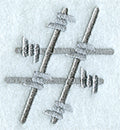 Barbed Wire Punctuation # - 5 inch
