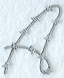 Barbed Wire Letter A - 5 inch