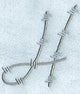 Barbed Wire Letter H - 5 inch