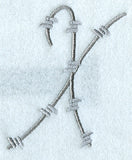 Barbed Wire Letter X - 5 inch