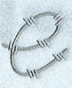 Barbed Wire Lower Case Letter e - 5 inch