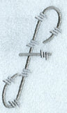 Barbed Wire Lower Case Letter f - 5 inch
