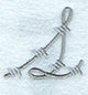 Barbed Wire Lower Case Letter s - 5 inch