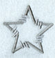 Barbed Wire Punctuation Star - 5 inch