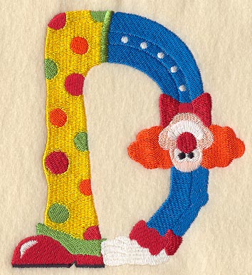 Clown Letter D - 5 inch