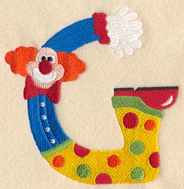 Clown Letter G - 5 inch