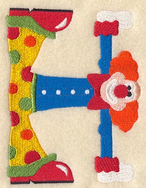 Clown Letter H - 5 inch
