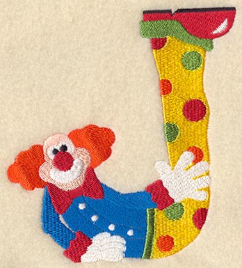 Clown Letter J - 5 inch