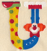 Clown Letter U - 5 inch